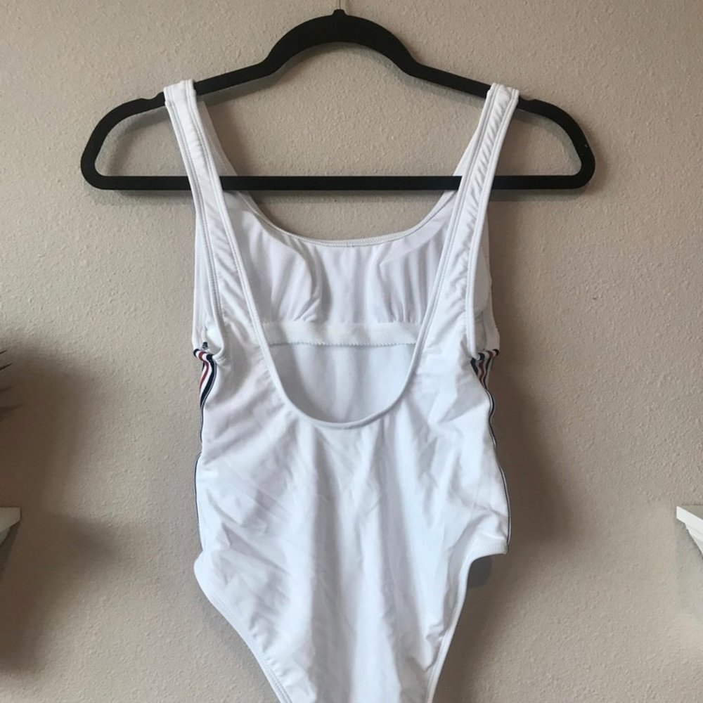 Red White Blue One Piece Swimsuit - Picture 3 of 4
